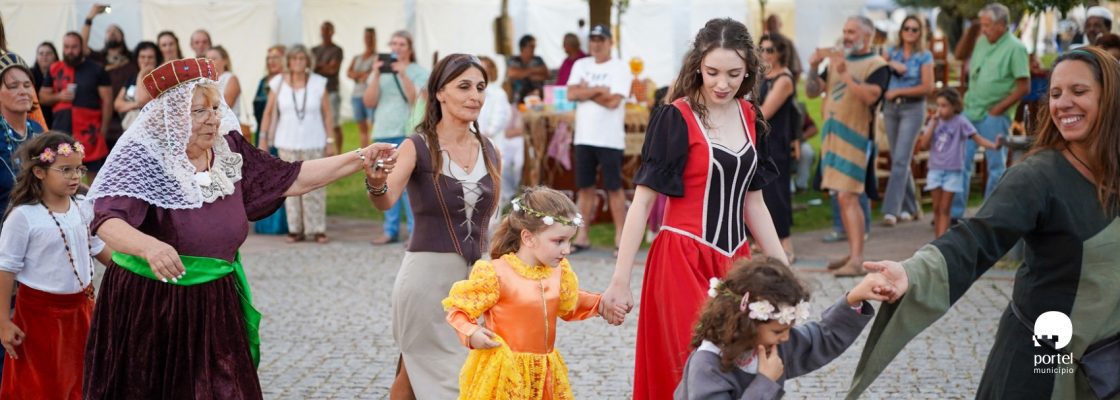 IX edição da Feira Medieval em Portel com várias recriações históricas, torneios, espetácu...