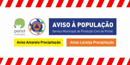 Aviso de Precipitação – Serviço de Proteção Civil de Portel