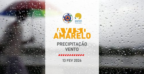 Avisos – Amarelo – Proteção Civil – 13 Fevereiro 2026