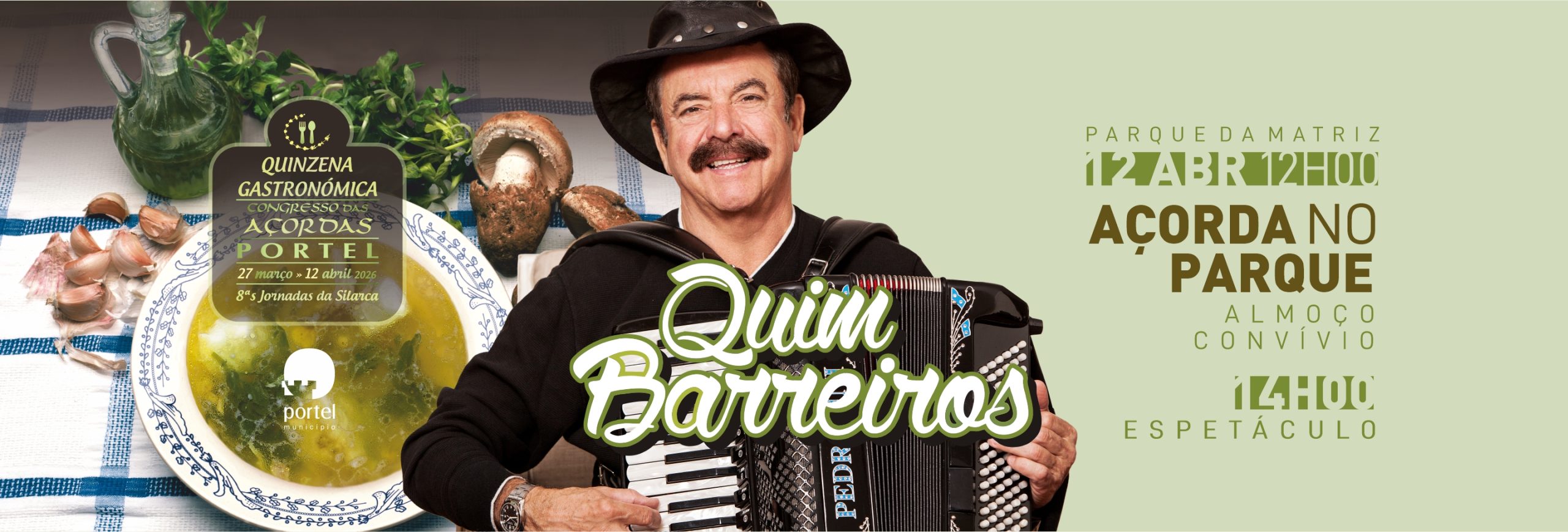 Açorda no Parque – Espetáculo com Quim Barreiros